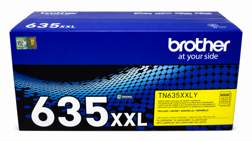 Original Brother TN-635XXLY Yellow Super High-Yield Toner Cartridge