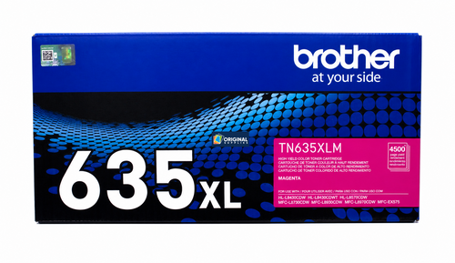 Original Brother TN-635XLM Magenta High-Yield Toner Cartridge