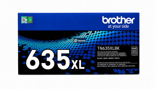 Original Brother TN-635XLBK Black High-Yield Toner Cartridge