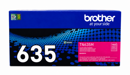 Original Brother TN-635M Magenta Standard Yield Toner Cartridge