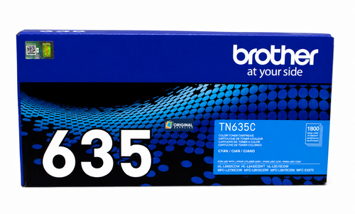 Original Brother TN-635C Cyan Standard Yield Toner Cartridge