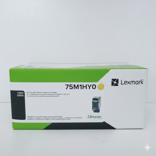 Original Lexmark CS531/CX532 Yellow High-Yield Toner Cartridge (75M1HY0)