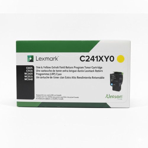 Original Lexmark C2425/MC2640 Yellow Extra High-Yield Toner Cartridge (C241XY0)