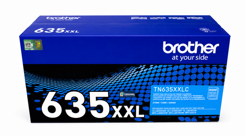 Original Brother TN635XXL Super High-Yield Laser Toner Set (TN635XXLBK, TN635XXLC, TN635XXLY, TN635XXLM) - Black, Cyan, Yellow, Magenta