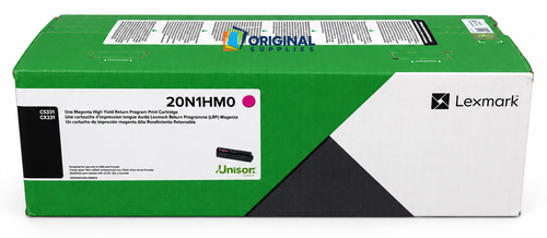 Original Lexmark 20N1H  High-Yield Laser Toner Set (20N1HK0, 20N1HC0, 20N1HM0, 20N1HY0) - Black, Cyan, Magenta, Yellow