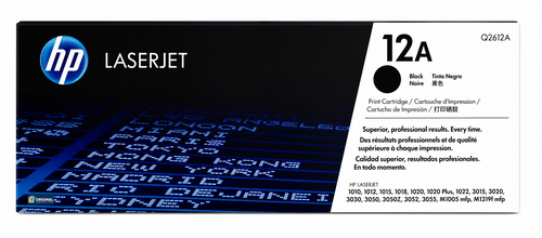 Original HP 12A Black LaserJet Toner Cartridge (Q2612A)