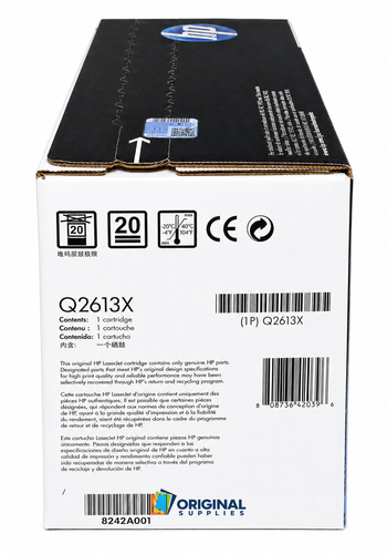 Original HP 13X Black High-Yield LaserJet Toner Cartridge (Q2613X)