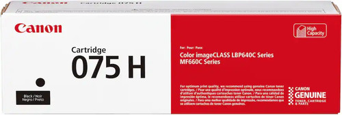 Original Canon 075H Black High-Yield Toner Cartridge (6369C001)