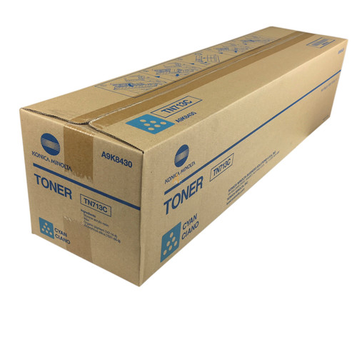 A9K8430 | TN713C | Original Konica Minolta Toner Cartridge - Cyan
