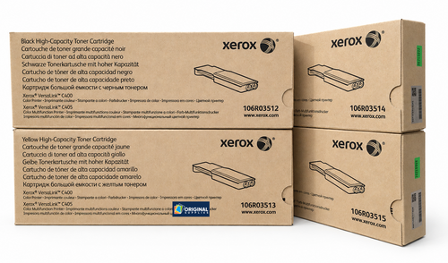 Original Xerox VersaLink C400/C405 High-Yield Toner Set (106R03512, 106R03513, 106R03514, 106R03515)