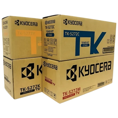 Original Kyocera TK-5272 Toner Set (TK-5272K, TK-5272C, TK-5272M, TK-5272Y) - Black, Cyan, Magenta, Yellow