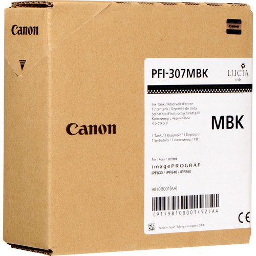 9810B001 | Canon PFI-307 | Original Canon Ink Cartridge – Matte Black
