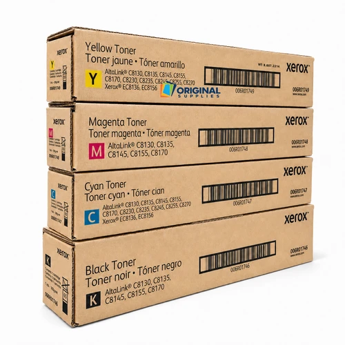 Original Xerox VersaLink C600 Standard Yield Toner Set (006R01746, 006R01747, 006R01748, 006R01749)