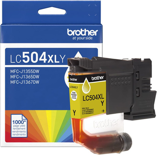 Original Brother LC504XLYS Yellow High-Yield Ink Cartridge