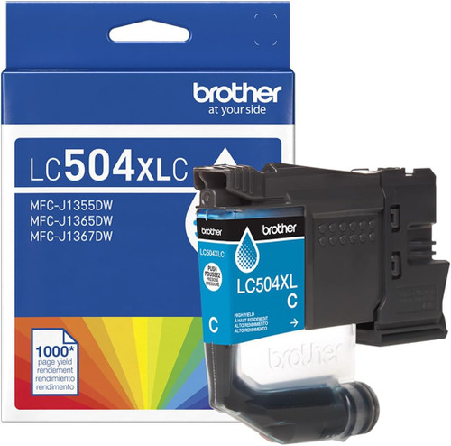 Original Brother LC504XLCS Cyan High-Yield Ink Cartridge