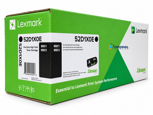 Original Lexmark 52D1X0E Black Extra High-Yield Toner Cartridge