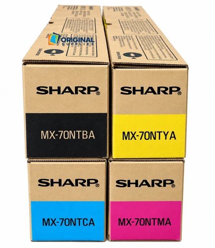 Original Sharp MX70 Toner Set (MX70NTBA, MX70NTCA, MX70NTMA, MX70NTYA)