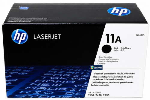 Original HP 11A Black LaserJet Toner Cartridge (Q6511A)