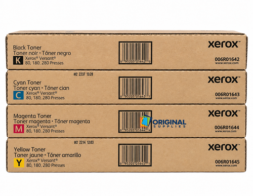 Original Xerox Versant 80/180/280 Press Toner Set (006R01642, 006R01643, 006R01644, 006R01645)