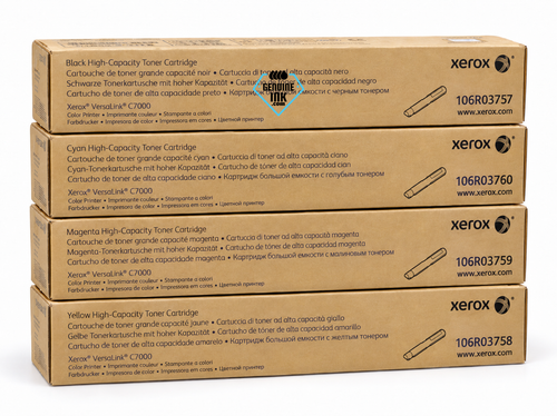 Original Xerox VersaLink C7000 Toner Set (106R03757, 106R03758, 106R03759, 106R03760)