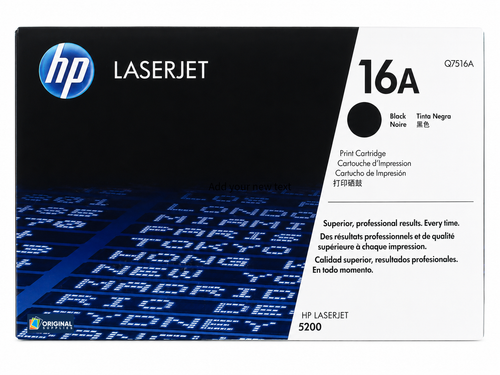Original HP 16A Black LaserJet Toner Cartridge (Q7516A)