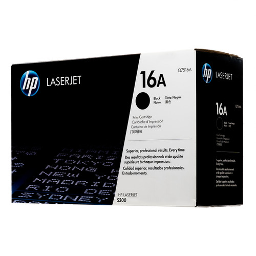 Original HP 16A Black LaserJet Toner Cartridge (Q7516A) Original HP 16A Black LaserJet Toner Cartridge (Q7516A)