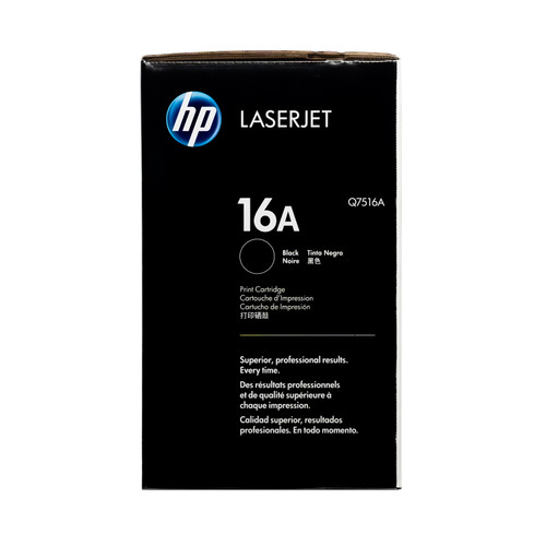 Original HP 16A Black LaserJet Toner Cartridge (Q7516A) Original HP 16A Black LaserJet Toner Cartridge (Q7516A)