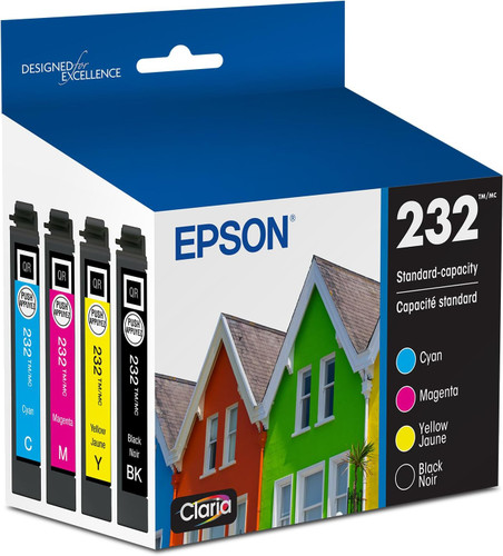 Original Epson® 232 Black & Color Claria® Standard-Yield Ink Cartridge Combo Pack (T232120BCS)