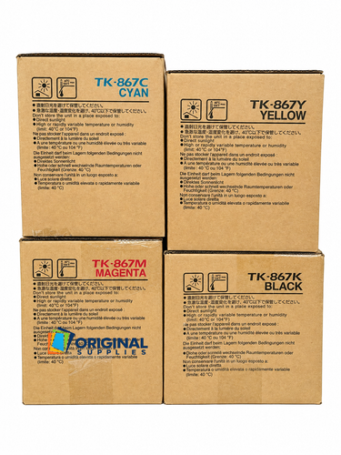Original Kyocera TK-867 Toner Set (TK867K, TK867C, TK867M, TK867Y)
