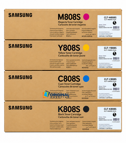 Original Samsung CLT-808S Toner Set (CLTK808S, CLTC808S, CLTM808S, CLTY808S)