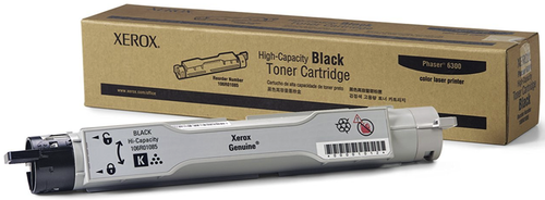 Original Xerox 106R01085 High-Capacity Laser Toner Cartridge for Phaser 6300 Black