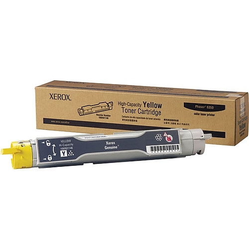 Original Xerox 106R01146 Yellow High-Capacity Laser Toner Cartridge for Phaser 6350
