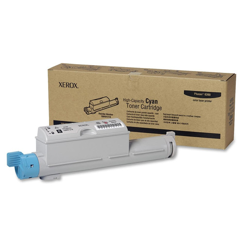 106R01218 | Original Xerox High-Yield Laser Toner Cartridge - Cyan