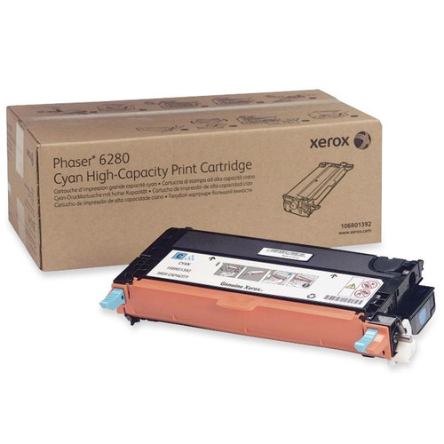 106R01392 | Original Xerox High-Yield Laser Toner Cartridge - Cyan
