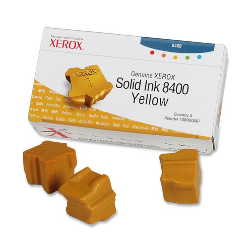 Original Xerox Phaser 8400 Yellow Ink Cartridge (108R00607)