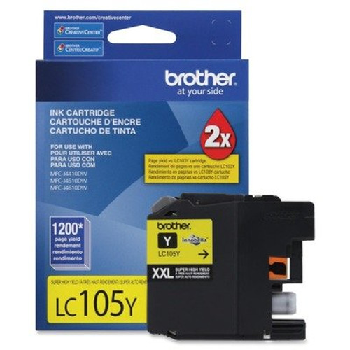 Original Brother LC-105Y Yellow Extra High Yield Ink Cartridge Original Brother LC-105Y Yellow Extra High Yield Ink Cartridge