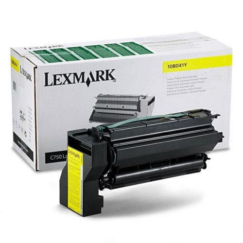Original Lexmark 10B041Y C750 Yellow Prebate Return Program Toner Cartridge