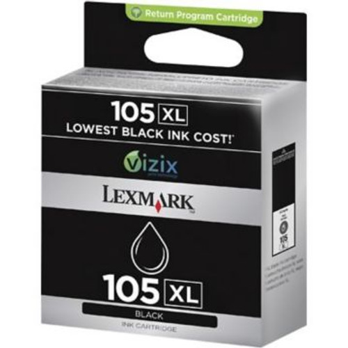 Original Lexmark 105XL 14N0822 Black High-Yield Return Program Ink Cartridge