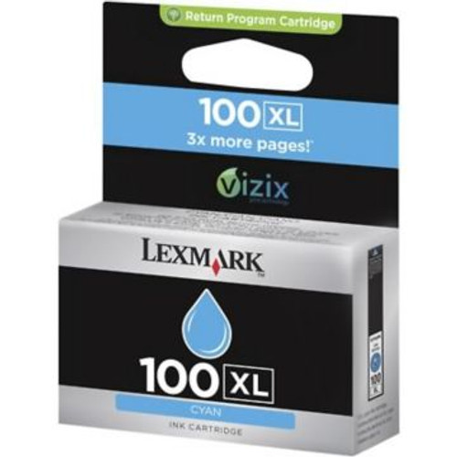 Original Lexmark #100XL 14N1069 Return Program High-Yield Inkjet Cartridge  Cyan
