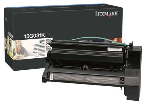Original Lexmark 15G031K C752 Black Toner Cartridge