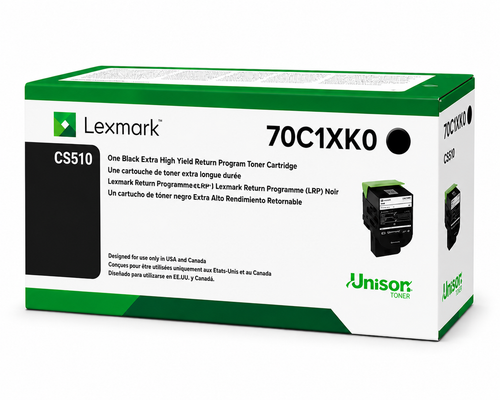 Original Lexmark 70C1XK0 Black Extra High-Yield Laser Toner Cartridge
