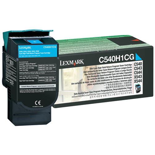 Original Lexmark C540H1CG *RP High-Yield Laser Toner Cartridge  Cyan