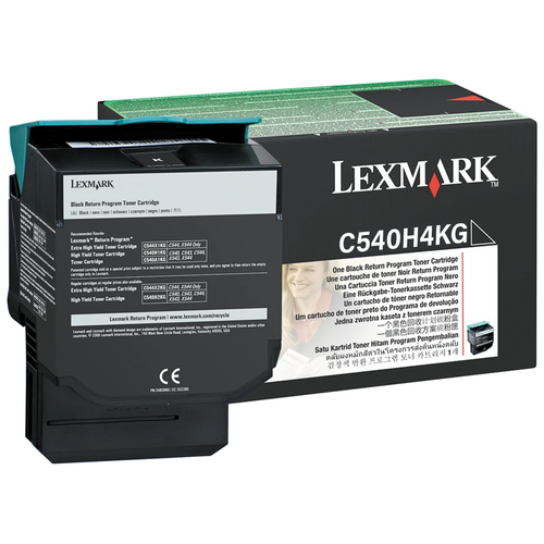 Original Lexmark C540H4KG C540 Black Return Program High Yield Toner Cartridge
