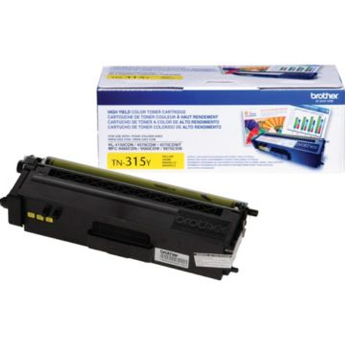 Original Brother TN-315Y Yellow High-Yield Laser Toner Cartridge