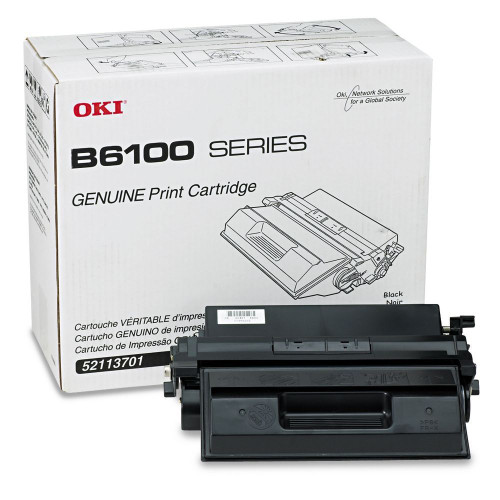 Original Oki Okidata B6100 B6100 Series Black Toner Cartridge 52113701