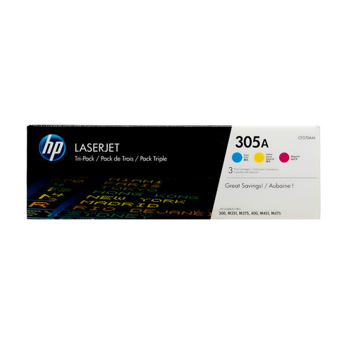 CF370AM | HP 305A | Original HP LaserJet Toner Cartridge - Tri-Color