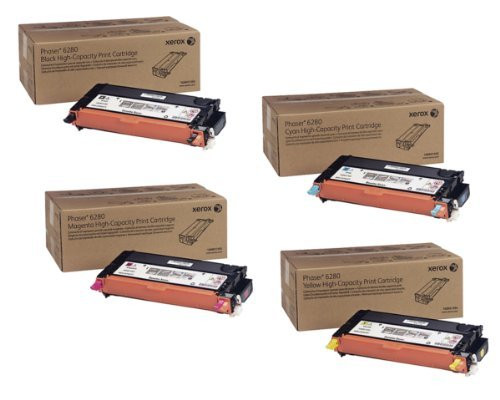 Phaser 6280HY | 106R01392 106R01393 106R01394 106R01395 | Original Xerox High-Yield Toner Cartridge Set – Black, Color