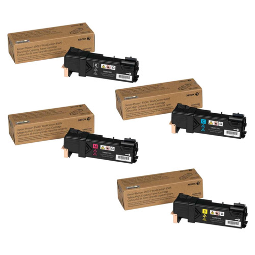 Phaser 6500HC | 106R01594 106R01595 106R01596 106R01597 | Original Xerox High-Yield Toner Cartridge Set – Black, Color