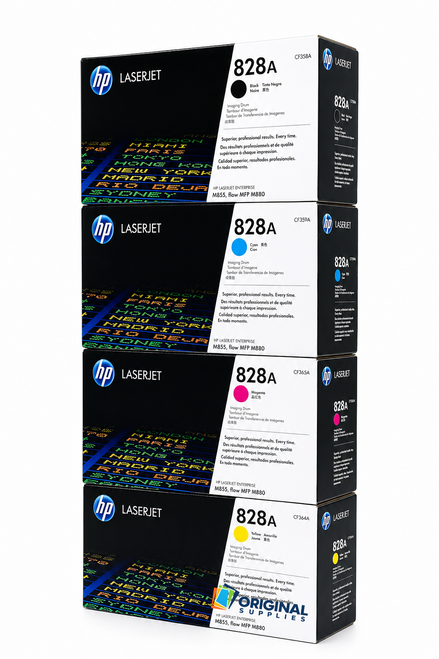 Original HP 828A Black, Cyan, Magenta, Yellow Drum (HP 828A SET)