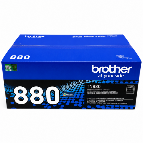 Original Brother TN-880 Black Super High-Yield Laser Toner Cartridge (TN880)